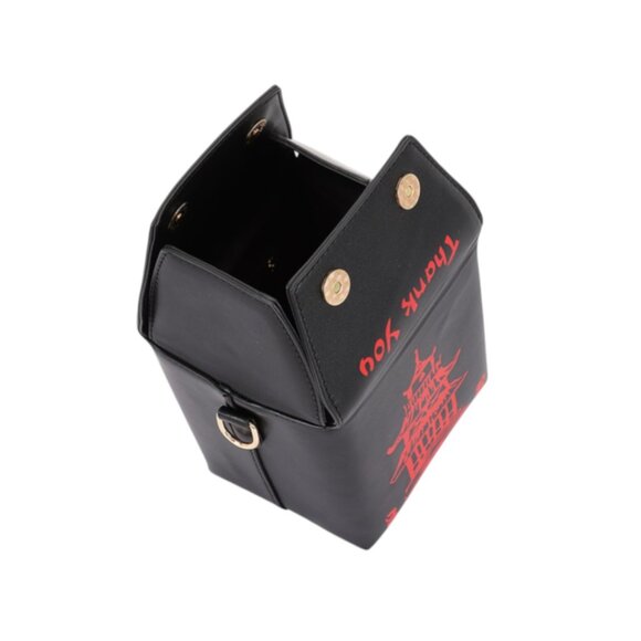 BNWT Chinese Take Out Bag Take Out Clutch Bag - Black - Picture 4 of 4